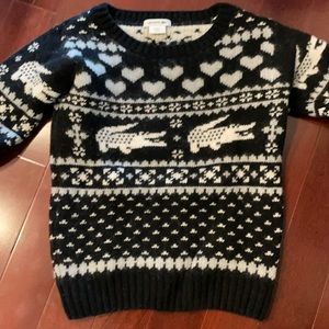 Chunky Lacoste knit sweater